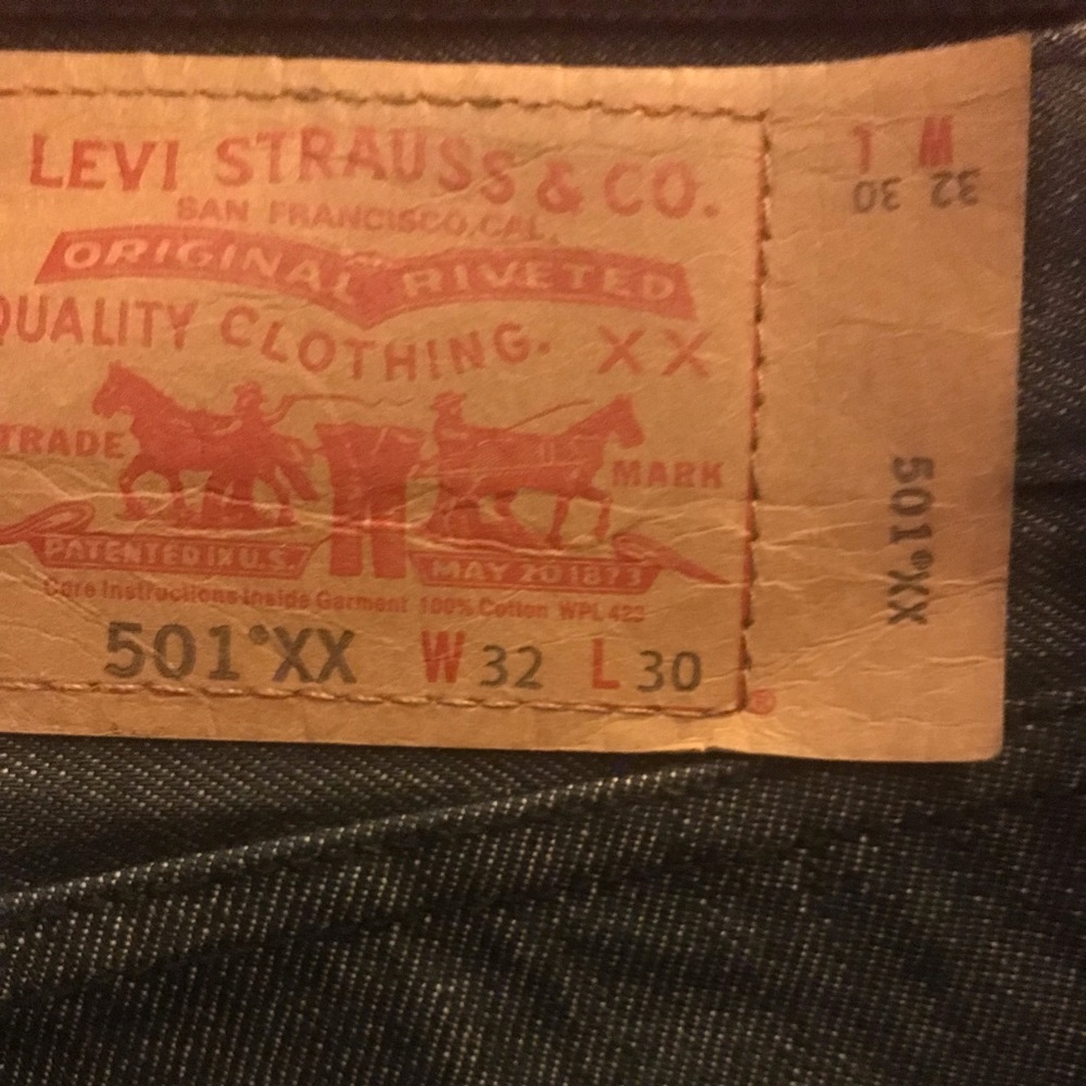 Men’s blue jeans